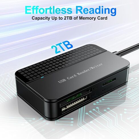 Card Reader USB 3.0, FEMORO Multi Memory Card Reader 4-in-1 Simultaneous Reading, SD Micro SD TF MS CF Compact Flash Card Readers External Adapter for Computer PC Camera Laptop in Saudi Arabia