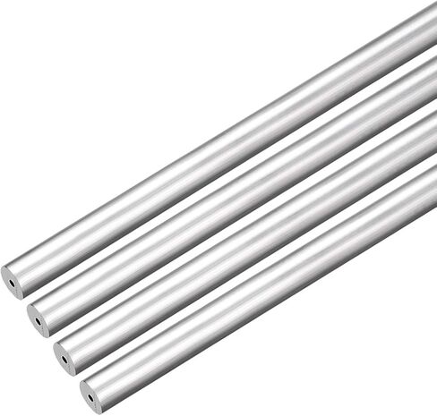 Uxcell 4 قطع 6063 أنبوب ألومنيوم مستدير مستقيم غير ملحوم بطول 1 قدم 0.312 بوصة معرف 0.39 بوصة OD in Kuwait