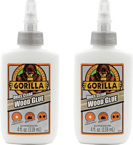 Gorilla Dries Clear Wood Glue, 4oz Bottle (Pack of 2) in Saudi Arabia
