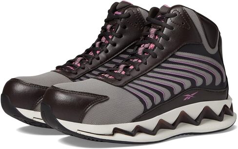 Reebok Women's Rb239 Zig Elusion Heritage Work Construction Shoe Dark Brown Safety in Saudi Arabia