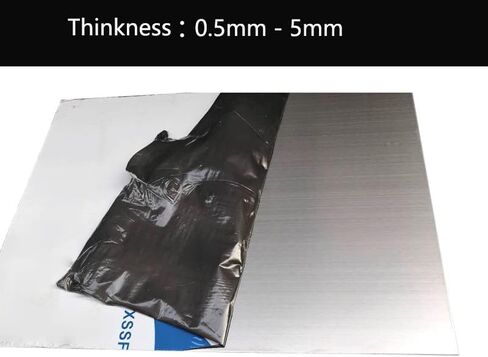 Hohitto 304 Stainless Steel Sheets, 2pcs 304S Stainless Plates 0.04" x 4" x 8", Thickness 0.04"/1mm, W*L=4" x 8"/100x200mm. in Saudi Arabia
