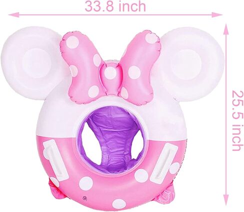 السباحة تعويم الوردي الماوس الكرتون الاطفال الطفل السباحة الدائري نفخ بركة العائمة جولة بركة الأطفال لعبة تعويم سميكة. in Kuwait