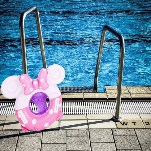 السباحة تعويم الوردي الماوس الكرتون الاطفال الطفل السباحة الدائري نفخ بركة العائمة جولة بركة الأطفال لعبة تعويم سميكة. in Kuwait
