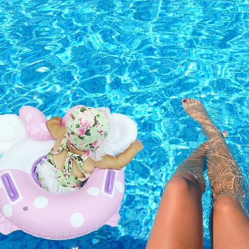 السباحة تعويم الوردي الماوس الكرتون الاطفال الطفل السباحة الدائري نفخ بركة العائمة جولة بركة الأطفال لعبة تعويم سميكة. in Kuwait