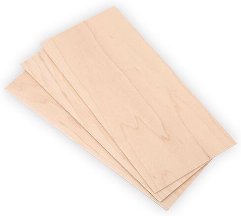 Guitar Head Veneers, 3Pcs Maple Guitar Headplate Replacement Tool Maple Wood Veneer Maple Guitar Head Veneer Plate Headplate DIY Part for Luthiers in Kuwait