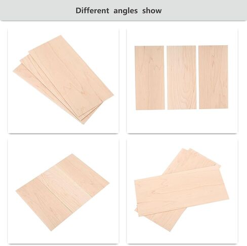 Guitar Head Veneers, 3Pcs Maple Guitar Headplate Replacement Tool Maple Wood Veneer Maple Guitar Head Veneer Plate Headplate DIY Part for Luthiers in Kuwait