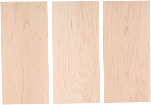 Guitar Head Veneers, 3Pcs Maple Guitar Headplate Replacement Tool Maple Wood Veneer Maple Guitar Head Veneer Plate Headplate DIY Part for Luthiers in Kuwait