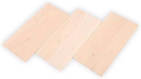 Guitar Head Veneers, 3Pcs Maple Guitar Headplate Replacement Tool Maple Wood Veneer Maple Guitar Head Veneer Plate Headplate DIY Part for Luthiers in Kuwait