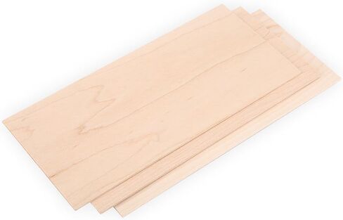 Guitar Head Veneers, 3Pcs Maple Guitar Headplate Replacement Tool Maple Wood Veneer Maple Guitar Head Veneer Plate Headplate DIY Part for Luthiers in Kuwait