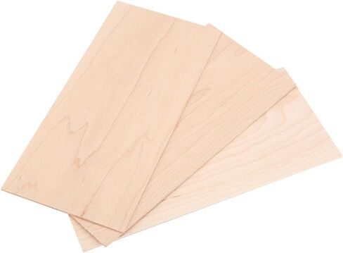 Guitar Head Veneers, 3Pcs Maple Guitar Headplate Replacement Tool Maple Wood Veneer Maple Guitar Head Veneer Plate Headplate DIY Part for Luthiers in Kuwait