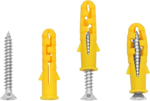 HomeHand Drywall Screw with Anchor Kit Multi-Spec Expansion Self Drilling Anchor Screw 432pcs Organizer Box Included in Saudi Arabia