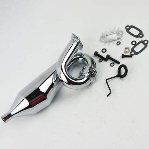 TITRACING Aluminium Alloy Tuned Exhaust Pipe fits 1/5 HPI KM Rovan Baja 5B SS Buggy… in Kuwait