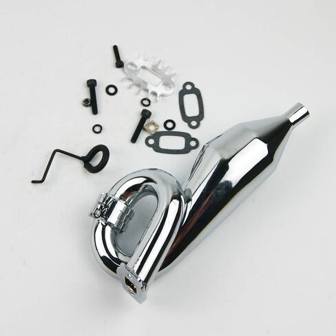 TITRACING Aluminium Alloy Tuned Exhaust Pipe fits 1/5 HPI KM Rovan Baja 5B SS Buggy… in Kuwait