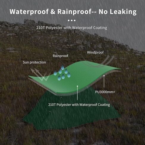 Naturehike Cloud-Up 3 Person Tent Lightweight Backpacking Tent with Footprint - 3 Season Free Standing Dome Camping Hiking Waterproof Ultralight Backpack Tents in Kuwait