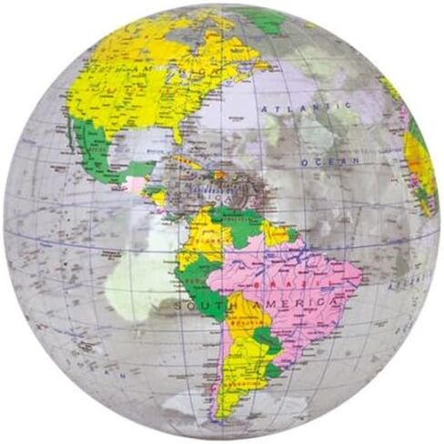 كرة أرضية قابلة للنفخ من جيت كرييشنز، شفافة، 12 بوصة in Kuwait
