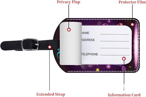 2 Pack Luggage Tag for Suitcase, Pink Marble PU Leather Suitcase Tags with Privacy Flap Name ID Label and Adjustable Leather Loop for Women Men Luggage Travel Essentials in Saudi Arabia