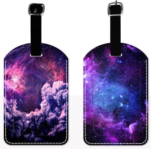 2 Pack Luggage Tag for Suitcase, Pink Marble PU Leather Suitcase Tags with Privacy Flap Name ID Label and Adjustable Leather Loop for Women Men Luggage Travel Essentials in Saudi Arabia