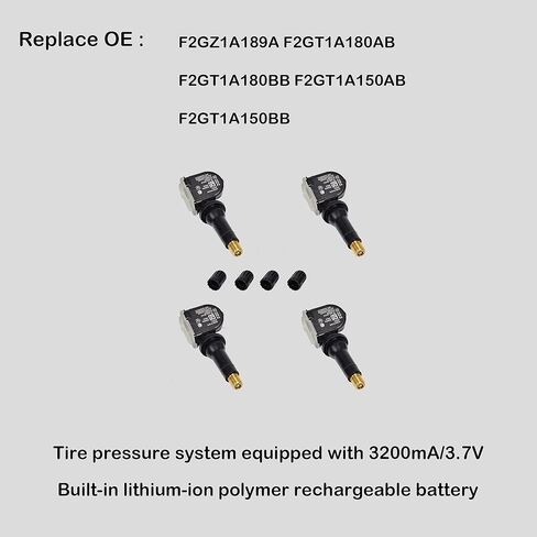 Set of 4 TPMS Tire Pressure Sensors 315MHz Compatible with 2015-2017 Ford F-150 2015-2023 Ford Edge 2015.8-2021 Lincoin MKX Replaces F2GZ1A189A F2GT1A180AB F2GT1A150AB in Kuwait