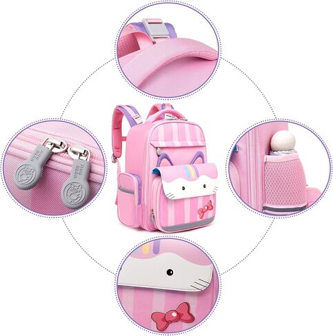 JIHUBEAR Backpack with Lunch Box for Kids Girls Boys School Backpack BookBag Set Preschool Toddle Kindergarten Brwon in Saudi Arabia