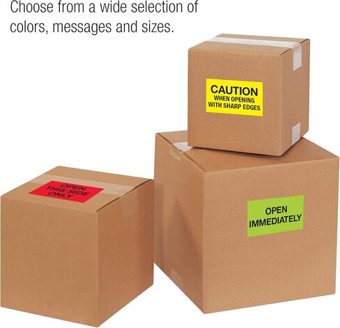 Tape Logic Aviditi Tape Logic 3" x 5","Inspect for Damage Before Accepting" Fluorescent Red Warning Sticker, for Shipping, Handling, Packing, and Moving (1 Roll of 500 Labels) in Saudi Arabia