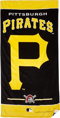 منشفة الشاطئ من الألياف MLB Pittsburgh Pirates، مقاس 30 × 60 بوصة in Kuwait