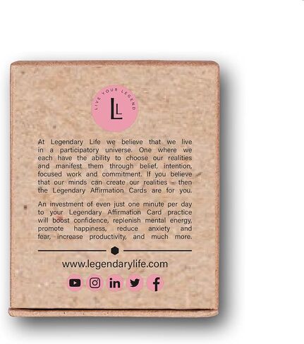 Legendary Affirmation Cards for Women and Men Expansion Deck - (Pack of 120) Daily Positive Words Affirmations for Manifestation and Motivation that Cover 6 Aspects of Your Life, General in Kuwait