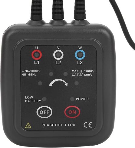Phase Meter, AC ETCR1000C Rotation Monitor Phase Meter with Magnetic Base, 70 to 1000V Non Contact Phase Sequence Detector for Industry in Saudi Arabia