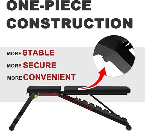 Elevens Weight Bench Adjustable Workout Bench for Home, Incline Bench for Bnech Press, Strength Training Bench-Upgraded Version in Saudi Arabia