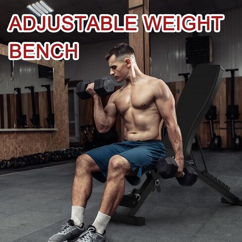 Elevens Weight Bench Adjustable Workout Bench for Home, Incline Bench for Bnech Press, Strength Training Bench-Upgraded Version in Saudi Arabia