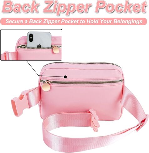 Uygafly Fanny Pack حقيبة حزام حقائب كروس بودي أشياء لطيفة للفتيات والنساء المراهقات - هدايا عيد الأم لهدايا عيد ميلاد الأم للفتيات بعمر 8 9 10 11 12 13 عامًا، وحزم خصر للأطفال | الأولي الأبيض أ، حقيبة الوردي in Kuwait