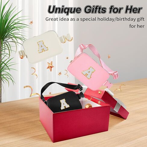 Uygafly Fanny Pack حقيبة حزام حقائب كروس بودي أشياء لطيفة للفتيات والنساء المراهقات - هدايا عيد الأم لهدايا عيد ميلاد الأم للفتيات بعمر 8 9 10 11 12 13 عامًا، وحزم خصر للأطفال | الأولي الأبيض أ، حقيبة الوردي in Kuwait