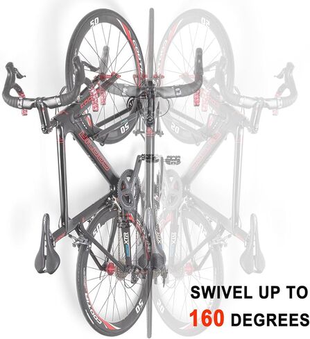 جراج رفوف الدراجة من CYCLISTS - تخزين رف الدراجة على الحائط - حامل الدراجة العمودي لدراجات الطرق أو الهجين أو MTB أو BMX in Kuwait