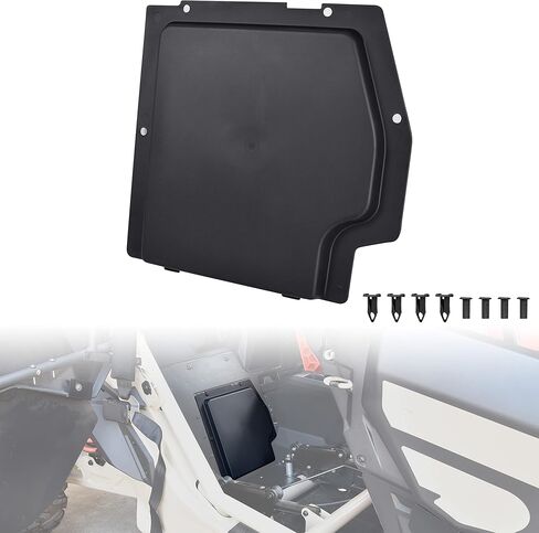 مجموعة غطاء البطارية SAUTVS لـ Can-Am Maverick X3، لوحة غطاء البطارية البلاستيكية السوداء لـ Can Am Maverick X3 MAX 2017-2024 جميع ملحقات الموديلات in Kuwait
