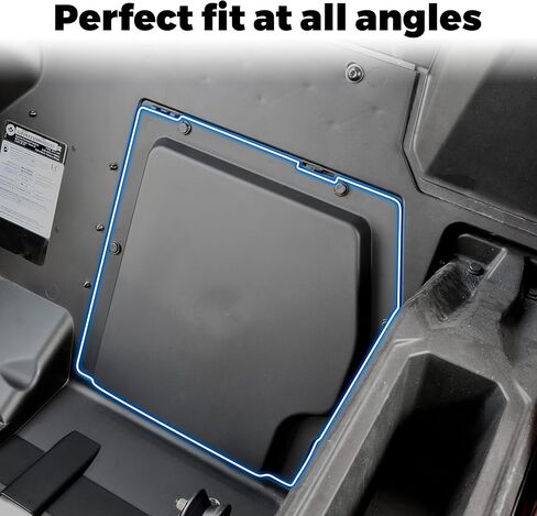 مجموعة غطاء البطارية SAUTVS لـ Can-Am Maverick X3، لوحة غطاء البطارية البلاستيكية السوداء لـ Can Am Maverick X3 MAX 2017-2024 جميع ملحقات الموديلات in Kuwait