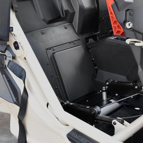 مجموعة غطاء البطارية SAUTVS لـ Can-Am Maverick X3، لوحة غطاء البطارية البلاستيكية السوداء لـ Can Am Maverick X3 MAX 2017-2024 جميع ملحقات الموديلات in Kuwait