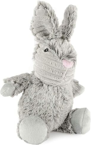 لعبة الحيوانات الأليفة من القطيفة من Giftable World Metropawlin على شكل أرنب محبوب بدرجتين من اللون مع وجه وزقزقة لعبة مضغ للكلب in Kuwait