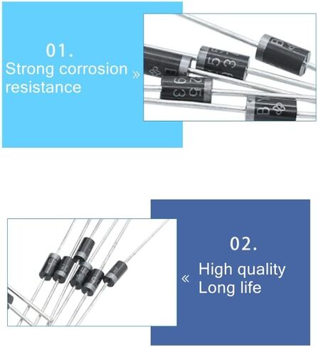 Fielect 20Pcs MUR460 Rectifier Diode 4A 600V Axial Electronic Silicon Diodes in Saudi Arabia