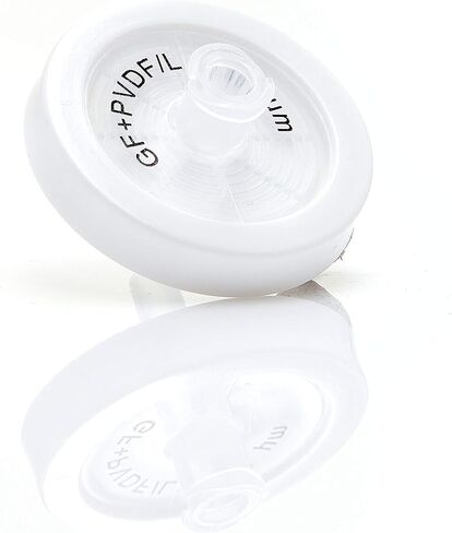 Foxx Life Sciences 37P-3216-OEM غشاء PVDF محب للماء مع فلتر مسبق من الألياف الزجاجية EZFlow مرشح حقنة جسيمات عالية، حجم المسام 45 ميكرومتر (عبوة من 100) in Saudi Arabia