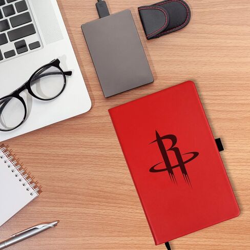Rico Industries NBA Houston Rockets Laser-Engraved Color Notepad, 5.25 x 8.25-inches in Saudi Arabia