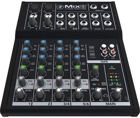 Mackie Mix8 8-Channel Compact Mixer with Gator Cases G-MIXERBAG-1212 Padded Nylon Mixer/Equipment Bag Bundle in Saudi Arabia