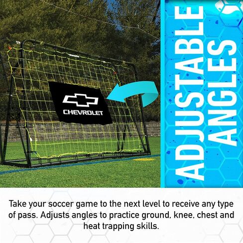 Franklin Sports Soccer Rebound Net - Training Soccer Net - Perfect for Backyard Soccer Practice - Portable 6'x4' Net with Steel Frame - Black in Saudi Arabia