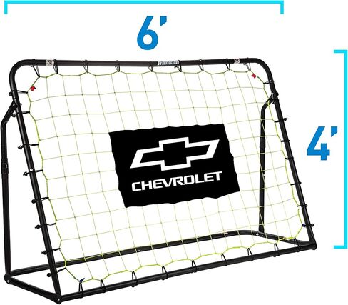 Franklin Sports Soccer Rebound Net - Training Soccer Net - Perfect for Backyard Soccer Practice - Portable 6'x4' Net with Steel Frame - Black in Saudi Arabia