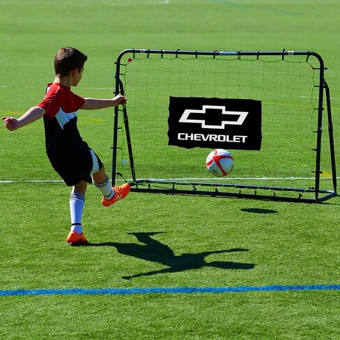 Franklin Sports Soccer Rebound Net - Training Soccer Net - Perfect for Backyard Soccer Practice - Portable 6'x4' Net with Steel Frame - Black in Saudi Arabia