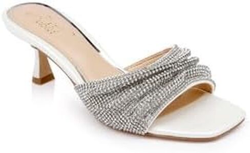 Jewel Badgley Mischka Humor Crystal Mules with Kitten Heel in Saudi Arabia