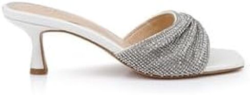 Jewel Badgley Mischka Humor Crystal Mules with Kitten Heel in Saudi Arabia