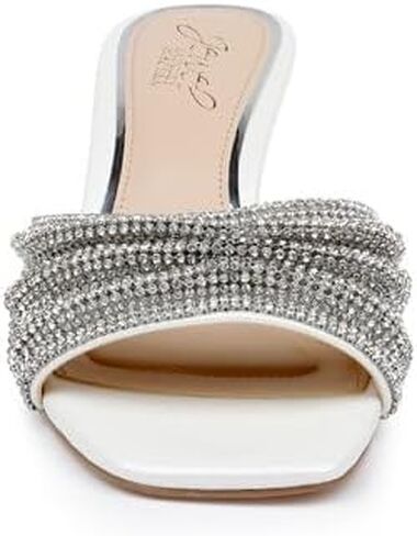 Jewel Badgley Mischka Humor Crystal Mules with Kitten Heel in Saudi Arabia