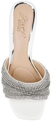 Jewel Badgley Mischka Humor Crystal Mules with Kitten Heel in Saudi Arabia