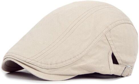 ASTOC Men's Newsboy Hats Cotton Flat Cap Adjustable Cabbie Ivy Driving Hunting Hat Gatsby Irish Beret Caps in Saudi Arabia