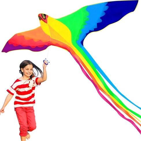 HENGDA KITE Phoenix Kite، للأطفال والكبار، سهلة الطيران، تصميم ممتاز للنسيج والهيكل، الصور جميلة بدقة عالية، مناسبة للمبتدئين in Kuwait