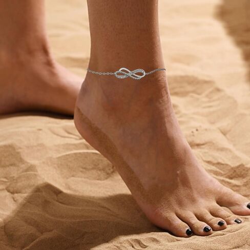 VIROMY Ankle Bracelets for Women Gold Chain 14K Gold Plated Pearls Beads Anklet Dainty Beach Summer Simple Foot Anklets for Girls in Saudi Arabia